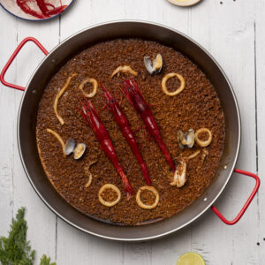 Paella de Gambas y Almejas